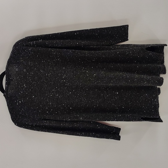 Madewell Wool Blend Black Confetti Open Cardigan Sweater Size Small Oversized - Picture 7 of 7